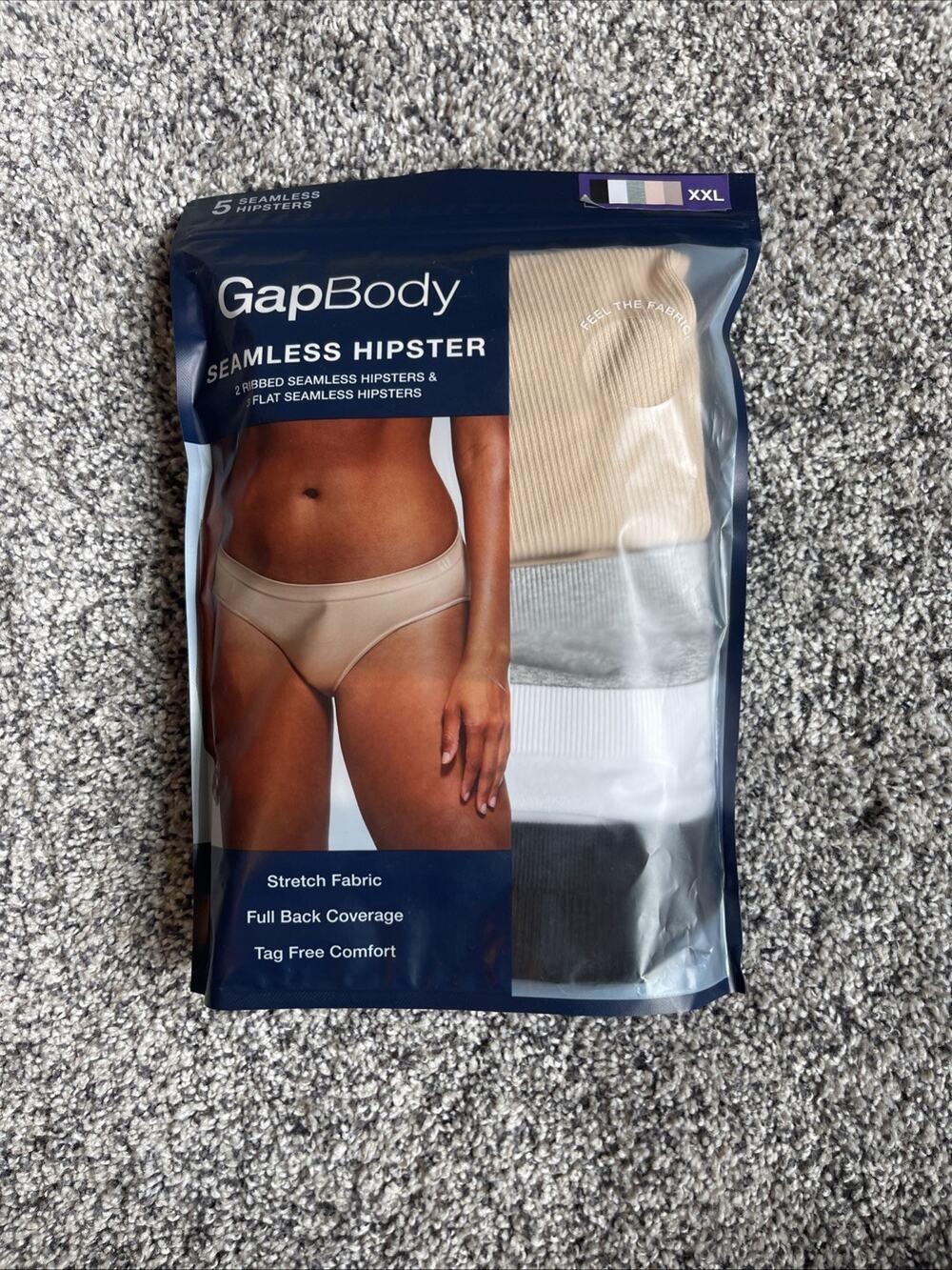 Gap Body Women’s Seamless Hipster Stretch Tag Free Underwear 5 Pack Sz XXL